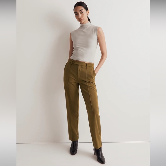 NWOT Madewell The Fairbanks Pant - Size 0 - Olive Green